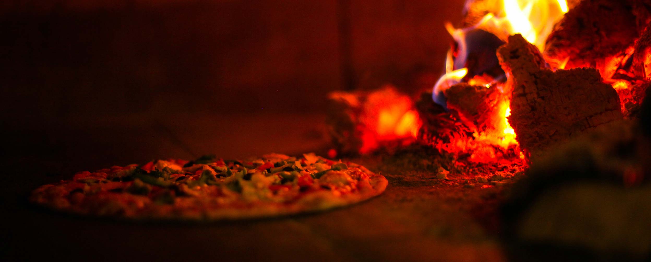 Pizza in Pizza Oven